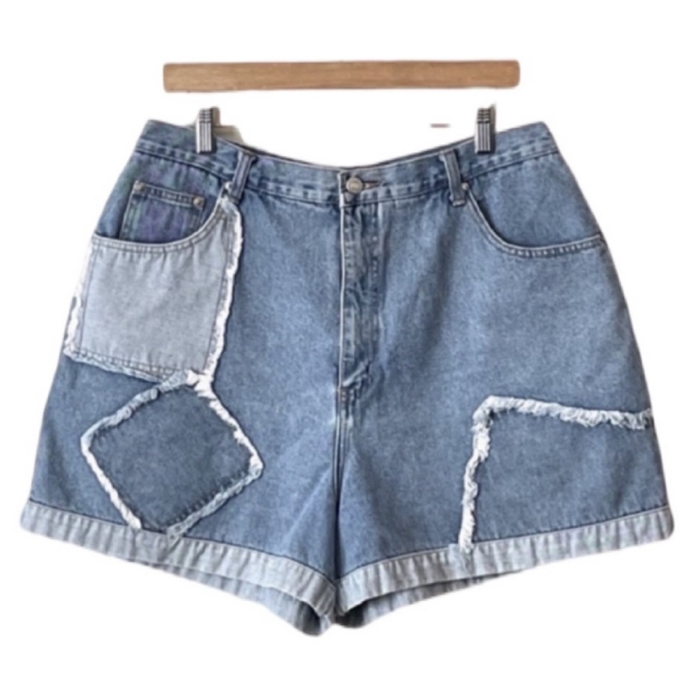 Vintage Stefano International Women’s Cotton High Waist Denim Shorts Size 20